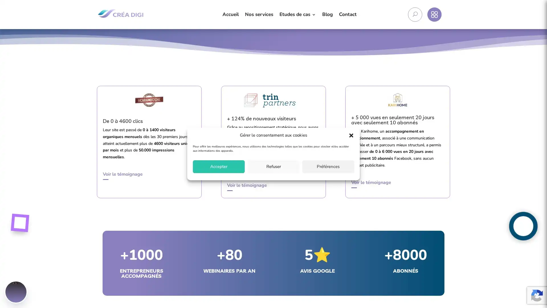 Capture d'écran de https://crea-digi.com
