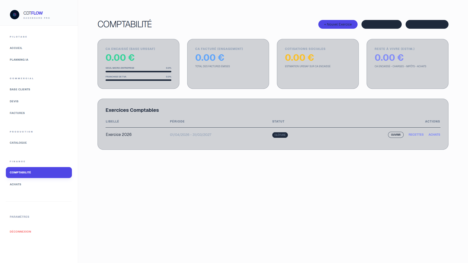 Comptabilité cdtErp